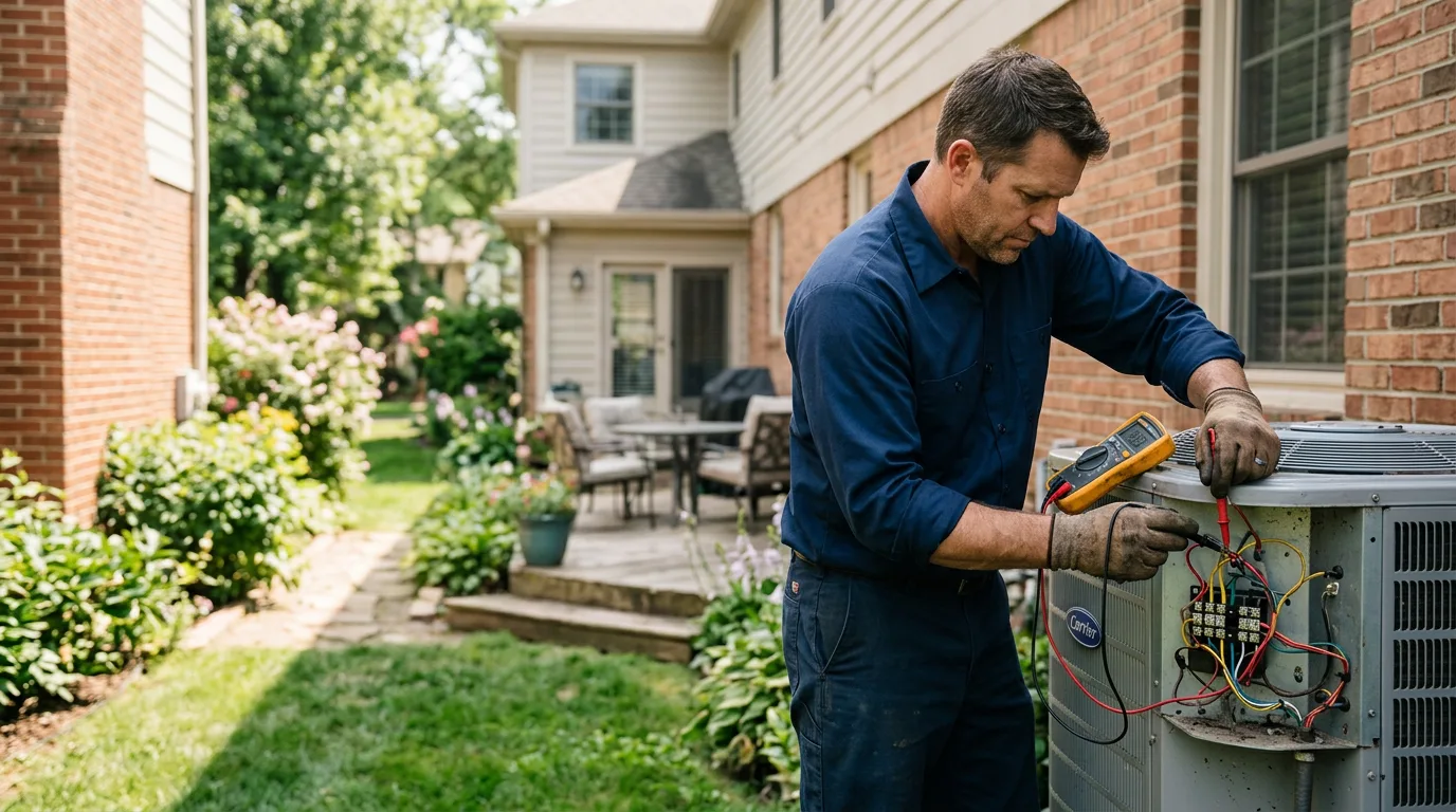 HVAC technician working near East Nassau, NY